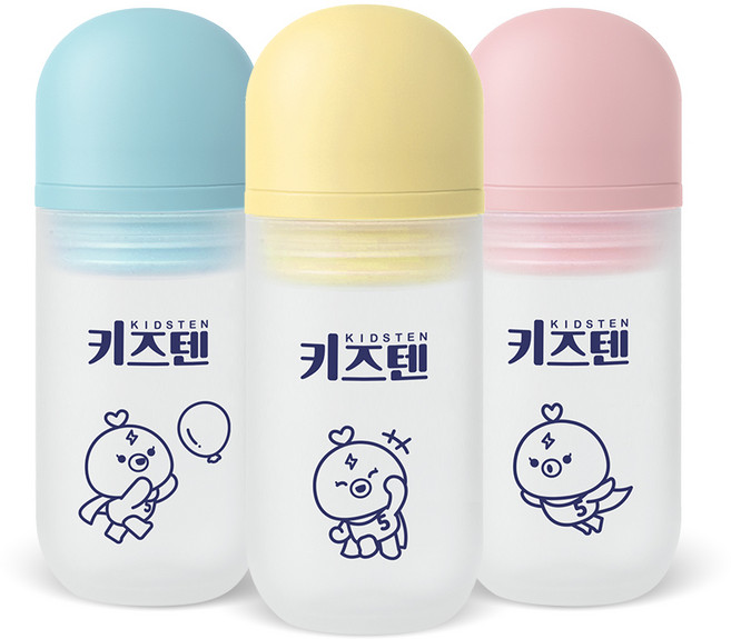 키즈텐 국내생산 아기 신생아 반영구 실리콘 물약병 어린이 투약병 23ml, 1개