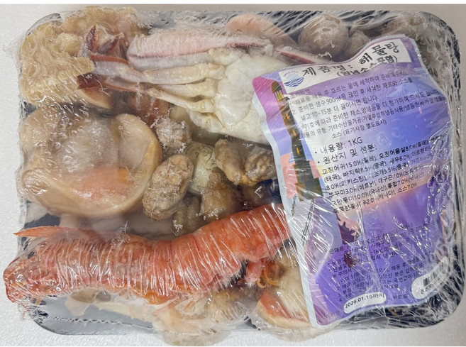 해물탕 밀키트 세트 (해물소스 포함), 1개, 1kg