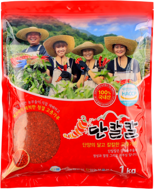 단칼칼 국산 단양 세척 청결 햇고춧가루 (매운맛), 1kg, 1개