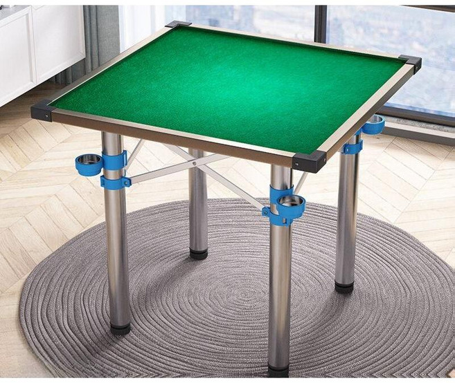 접이식 카드게임 테이블 마작테이블 체스 보드게임 휴대용 스팟 간이 다용도 파티 마작 야외, C. 80PVC + 스테인레스 스틸 다리, 1개