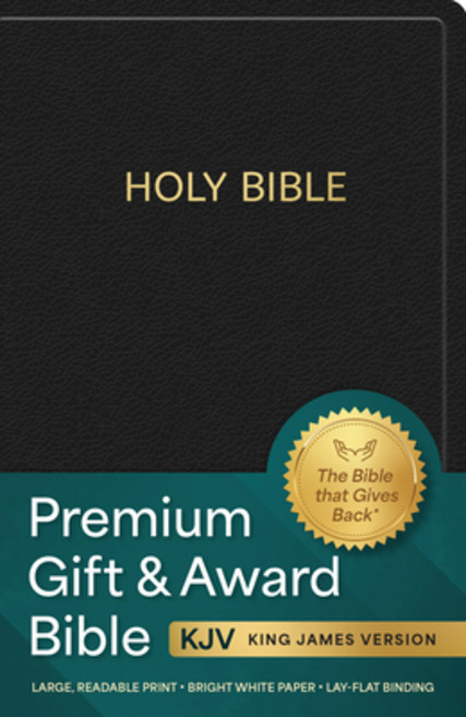 (영문도서) KJV Holy Bible: Premium Gift and Award Bible Black Imitation Leather: King James... Leather, Global Publishing, English, 9798893170023