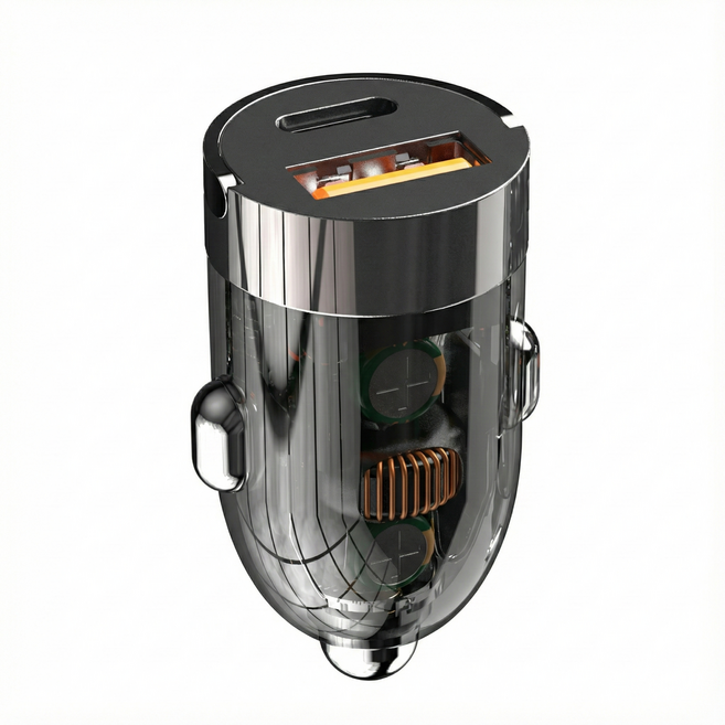 SUNRIVER 차량용 충전기 G20C 매립형 pd 고속 충전 2in1 다기능 미니 시거잭 충전기