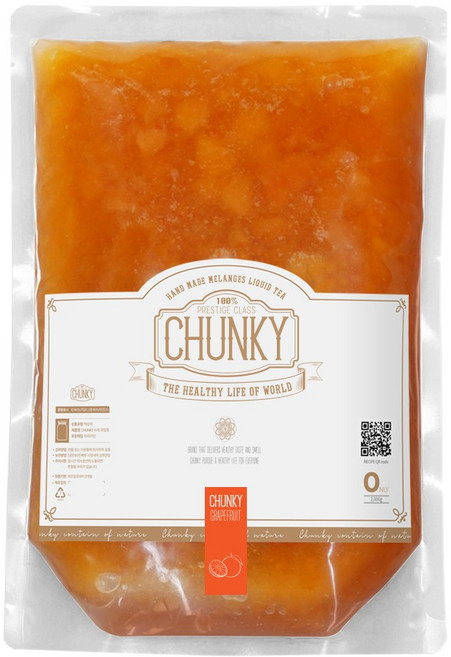 청키 수제 자몽청 대용량 자몽 차 카페용 과일청 2kg, 1개, 1개입, 1.5L