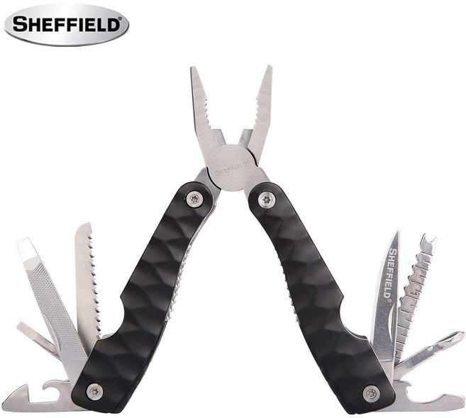 쉐필드16in1 멀티 펜치 만능공구 맥가이버칼 멀티툴 접이식 간편보관, 1개