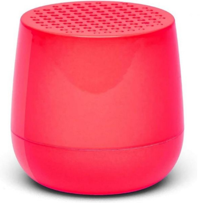 Lexon MINO HD 사운드 충전식 페어링이 가능한 휴대용 블루투스 미니 스피커 소프트 골드, Pink Fluo