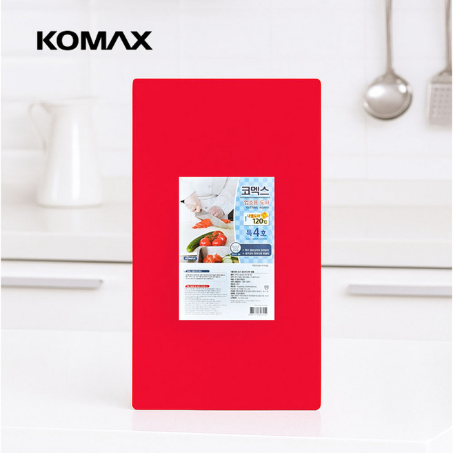 코멕스 업소용 칼라 도마 다양한 사이즈 색상, 1개, 적색