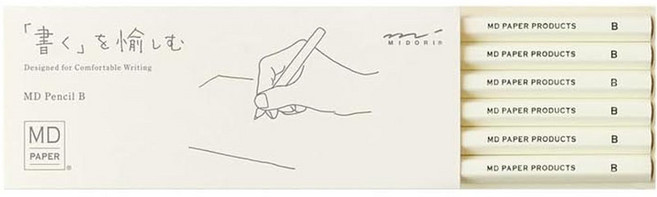 KM 디자인필 미도리 MD연필 6개 세트 B, 6개 한세트