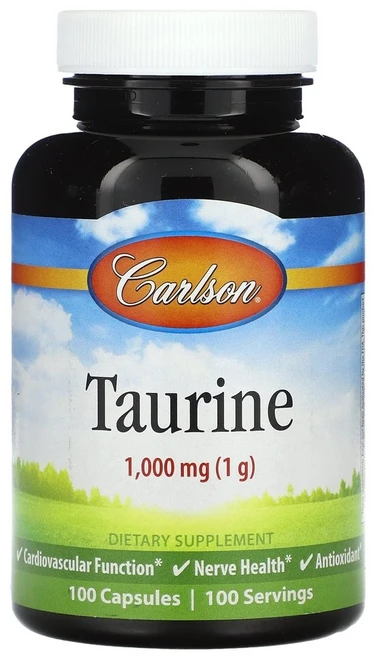 칼슨 타우린 1000mg 100캡슐 무드밸런스, 2병, 100정 - 쿠팡