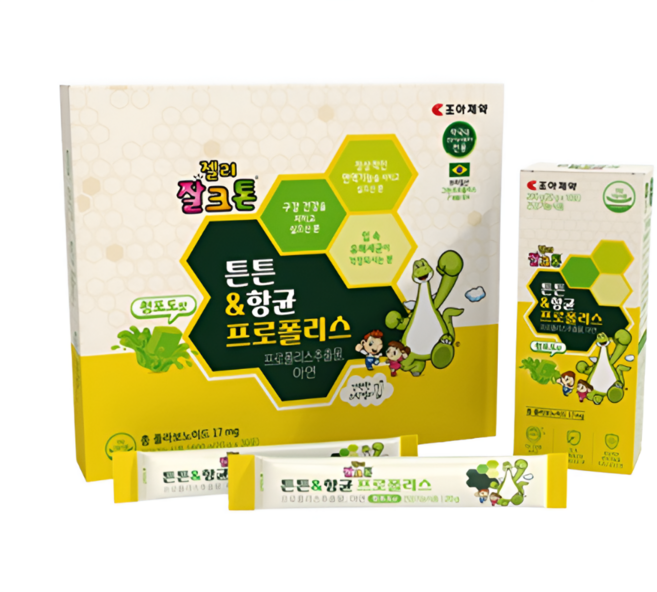 [약국정품] 조아제약 젤리 잘크톤 튼튼&항균 프로폴리스 품절대란 어린이 영양제, 1개, 30회분