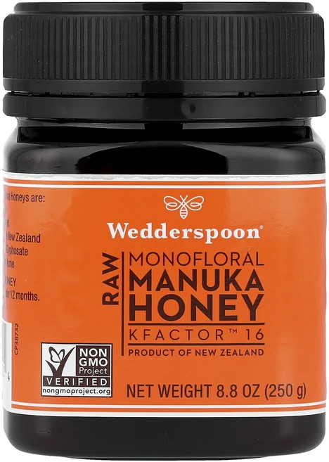 몸관리하세요 겨울입니다 Wedderspoon 무가공 모노플로랄 마누카 꿀 KFactor™ 16 250g(8.8oz) 특별관리진행, Wedderspoon무가공모노플로랄마누카꿀KFactor - 쿠팡