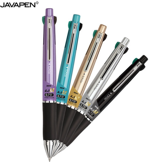[자바펜] 0.7 제트4+1M 멀티펜 볼펜샤프펜, 01. 메탈퍼플