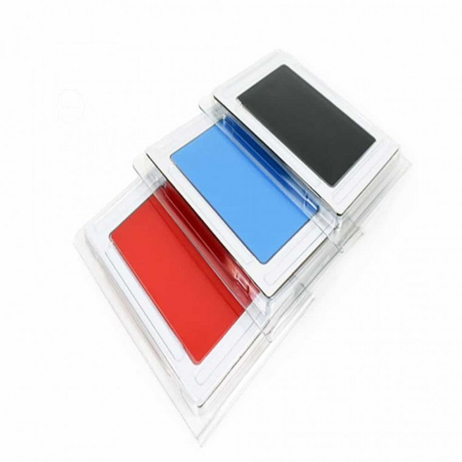 강아지 발도장 스탬프 고양이발도장 맨사템 세트, 1개, 빨