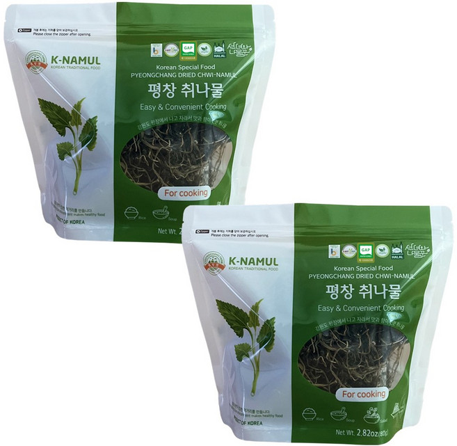 선녀와나물꾼 부드러운 평창 취나물 80g, 2개