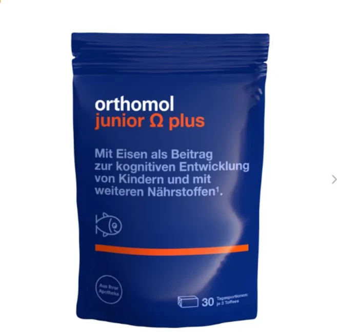 Orthomol 오쏘몰 주니어 오메가 플러스 정제 어린이 청소년 영양제 성장기 집중력, 90개 - 쿠팡