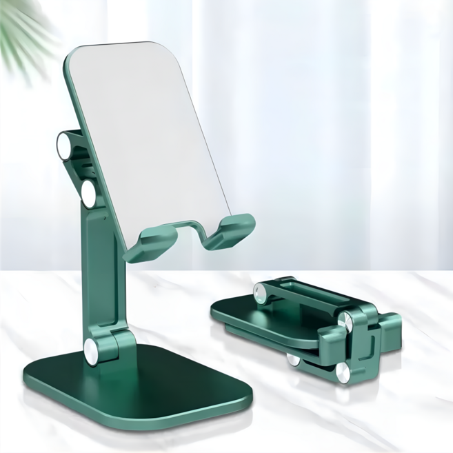 승코 휴대용 접이식 테블릿 핸드폰 거치대, 1개, 그린