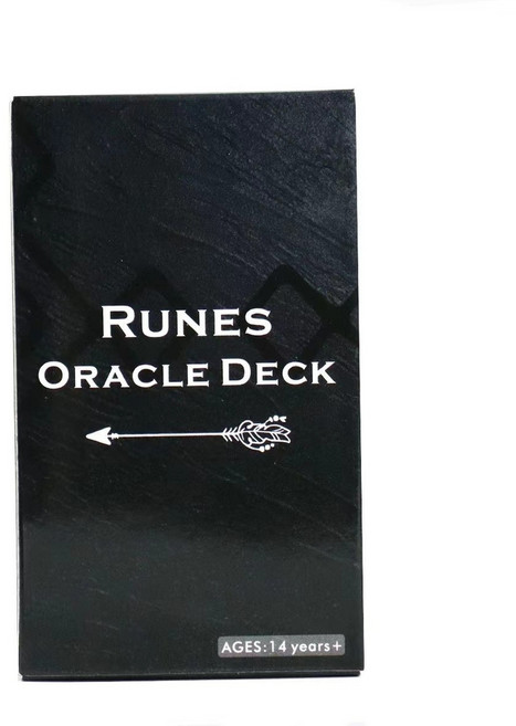 고대 문자 룬 오라클 타로 카드 덱 영어, 1개, 1개