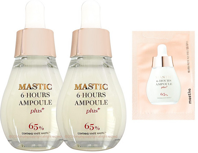 [홈쇼핑 최신상] 매스티나 앰플 플러스 기미관리 화이트 매스틱 20ml 2개+샘플, 2개