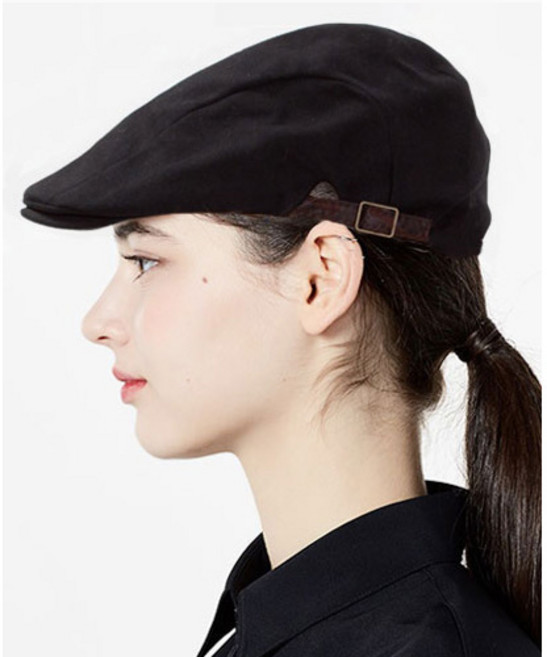 가죽조절끈 헌팅켑 베레모 모자 헌팅캡 서빙 카운터 조리 깔끔한모자 음식점 식당 참존어패럴 참존까운, C-549 커피, 1개