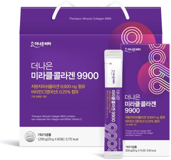 더나은 미라클 콜라겐 9000 60포, 20ml, 1개