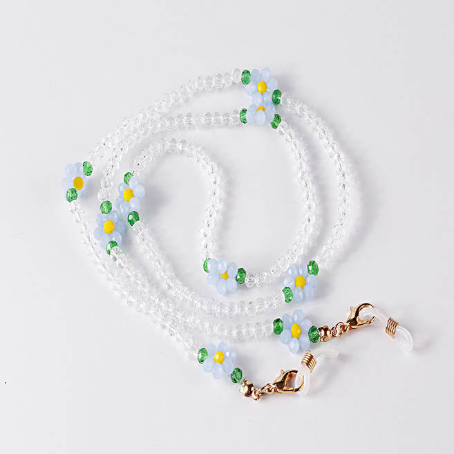 [그립] 플라워 비즈 크리스탈 안경줄 마스크 스트랩