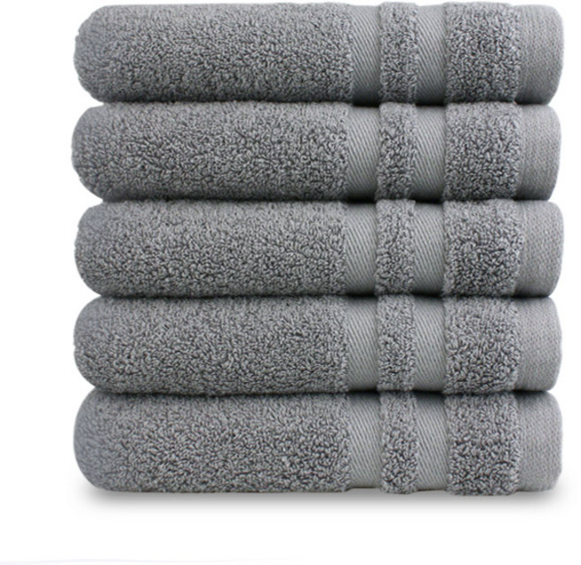 쉬라즈 더블보더 40수 바스타월 450g 대형수건, 그레이, 5개