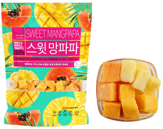 [딜라잇가든]냉동 스윗망파파 1kg, 3개