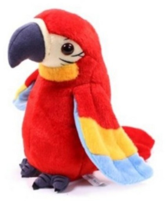 서하의집 따라쟁이 말하는 앵무새 작동동물인형, 23cm, 랜덤 발송, 1개