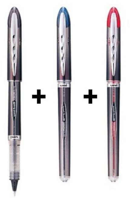 [Uni] 유니볼 비젼엘리트 UB-205 (0.5mm) 색상선택 - 유니볼수성펜, 검정, 빨강, 파랑