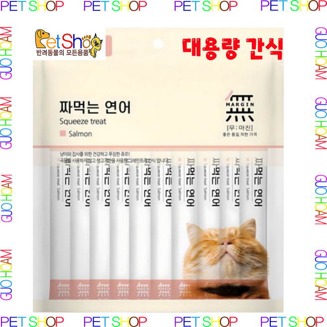 무마진 고양이 짜먹는 간식 12g x 40p, 연어, 480g, 1개