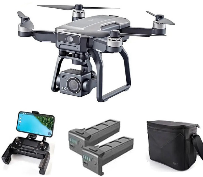 SJRC F7s PRO 항공 촬영 드론 3축 짐벌 4K 장애물회피센서, 1개, F7s PRO 배2