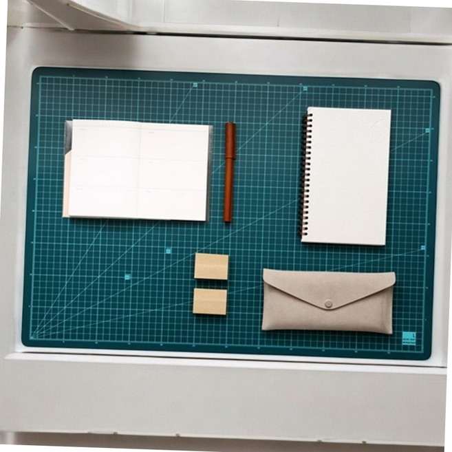 a1 대형 눈금 커팅 재단 매트 사무용 책상 고무 깔판 데스크패드 칼판 a1
