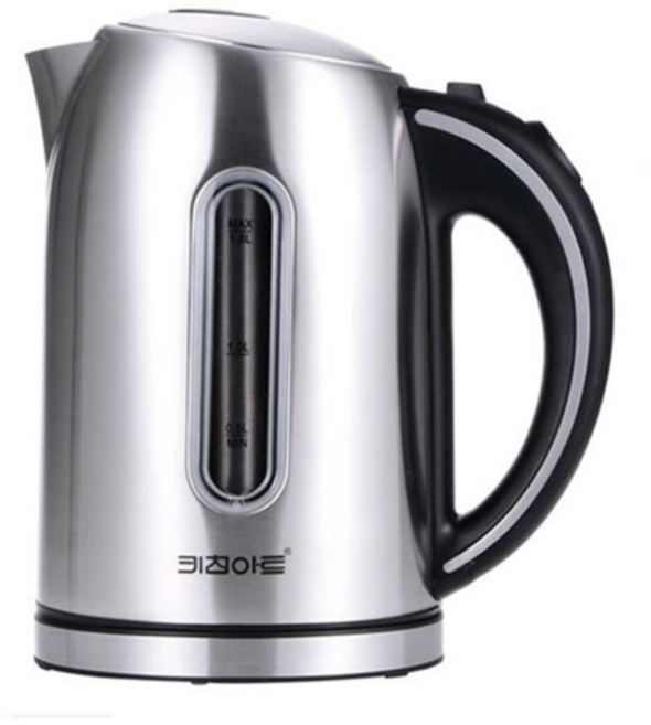 키친아트_스텐 전기주전자 1.8L 약 9잔 자동전원차단 커피 포트 라팔 무선 주전자, WMEK-2010GF