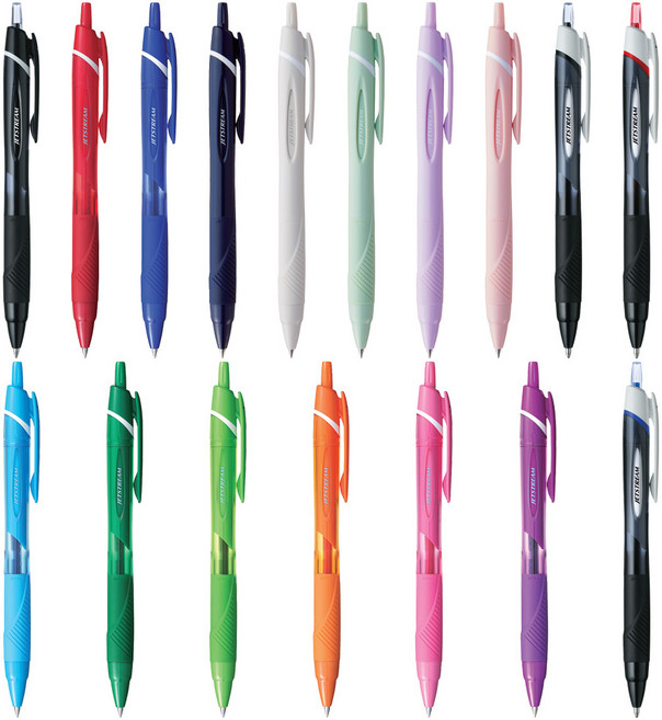 유니볼 제트스트림 볼펜 단색 SXN-150 모음/소프트컬러, 0.5mm/베이비핑크