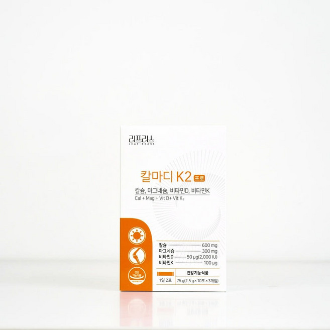 리프리스 칼마디K2 칼슘 마그네슘 비타민D 비타민K, 1박스, 75g