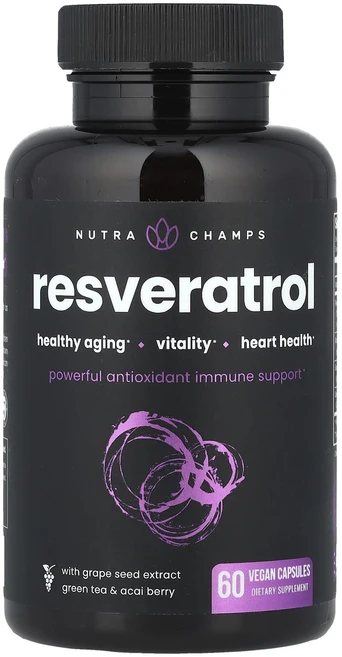 뉴트라챔프 레스베라트롤 베지캡슐 60정, 4개 - 쿠팡