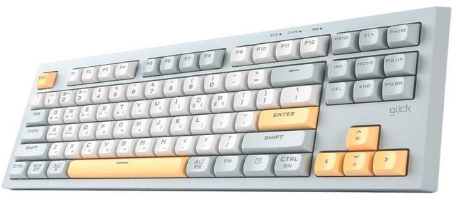 지클릭커 오피스프로 WK50 사일런스 M RGB 무소음 방수 무선 블루투스 키보드 87, Navy Blue RC1, WK50_87, 제조사축