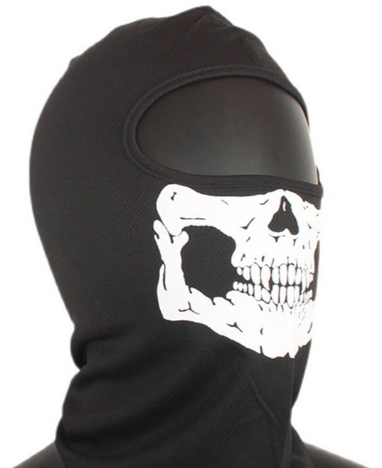 해골 스컬 디자인 바이크 오토바이 자전거 라이딩 얼굴 전면 해골 복면 바라클라바