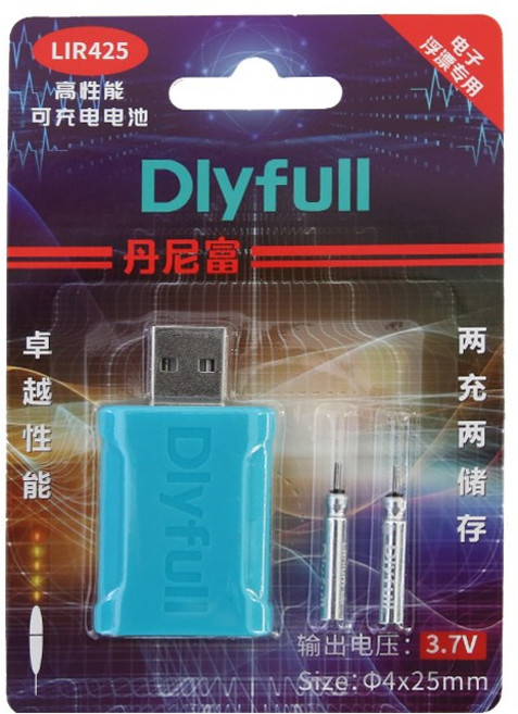 [당일발송 도착보장]딜라이풀 CR425 USB 충전기+충전지 세트 낚시찌 케미 배터리, 1개