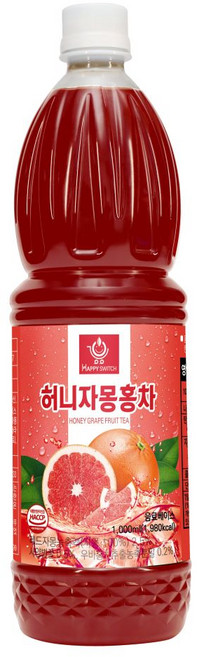 허니자몽 에이드원액 스무디 농축액 1L, 1개