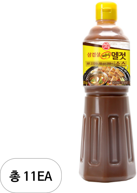 오뚜기 삼겹살 제주식 멜젓 소스, 1.125kg, 11개
