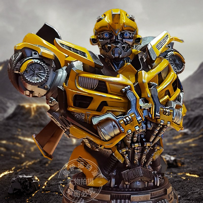 트랜스포머 범블비 흉상 피규어 23cm 3D 액션 무비 키덜트 굿즈, 1개