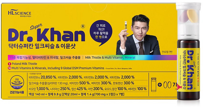 닥터슈퍼칸 에이치엘사이언스 밀크씨슬 & 이뮨샷, 1개, 7회분