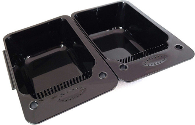 루시피 사각 멀티 염색볼 블랙 (2개입) 염색그릇 시술도구, 2개