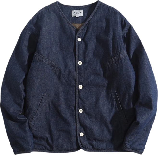빈티지자켓 일본풍 가디건 데님 깔깔이 누빔 간절기