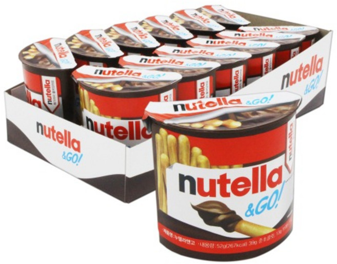 누텔라 앤고 막대과자, 52g, 12개