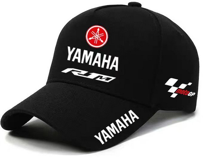 야구 모자 야외 여름 스포츠 남자 여자 Yamaha R1 R3 R25 Mt-09 Mt07 Fazer Fz6 Xj6 TMAX YS125 XTZ12, 03 black