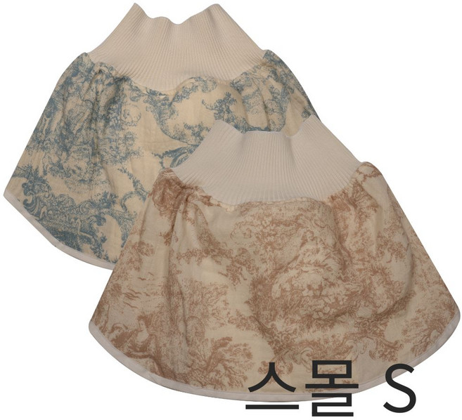 아기통풍치마 천기저귀 기저귀발진, 1개, 블루+브라운