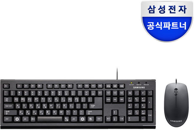 삼성전자 유선키보드 저소음마우스 세트 회사 사무실 업무용 학교용, SPA-JKA1BUB 키보드+저소음마우스, 블랙, SPA-JKA1BUB+SPA-JMA1PUB, 일반형