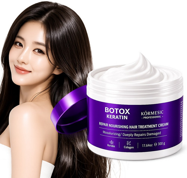 케라틴 헤어팩 클리닉 에센스 마스크 헤드스파 머리영양제 트리트먼트 크림 극손상 단백질 케어 대용량, 1개, 500g