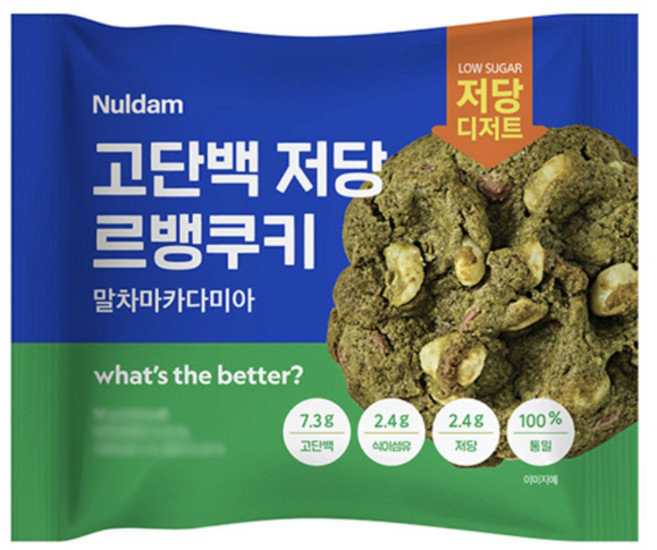 널담 고단백 저당 르뱅쿠키 말차마카다미아, 7개, 50g